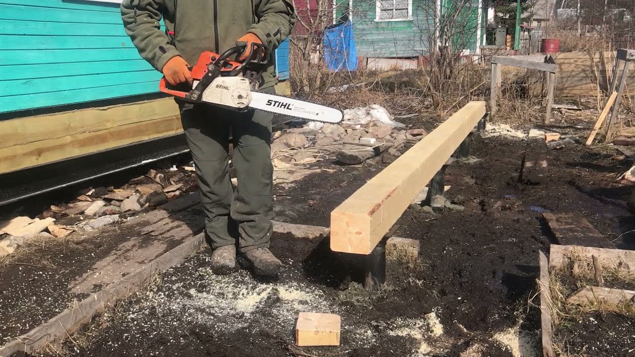 Подъем дома/Замена венцов/Монтаж террасы - YouTube