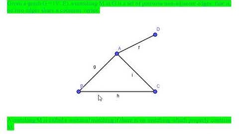 Matching, Maximal Matching and Maximum Matching (Basics)