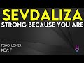 SEVDALIZA Strong Because You Are Karaoke Instrumental Lower