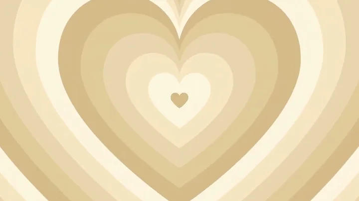 Beige Heart Background Screensaver Loop 1 Hour 1080p HD