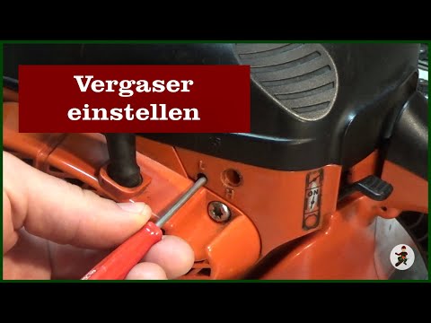 Vergaser einstellen bei Kettensäge von Dolmar 