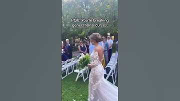 Thumbnail of This bride walked herself down the aisle and we love it! Via: @krichmavs #brides  #viral