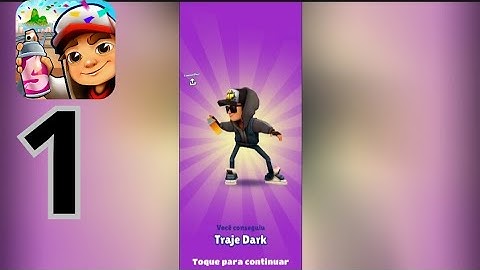 Subway-Surf Jake traje dark Gameplay walkthrough tutorial part 1 (Ios Android)