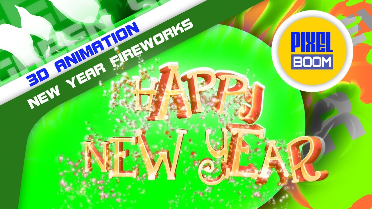 Green Screen Happy New Year 2017 Fireworks - Footage PixelBoom - YouTube