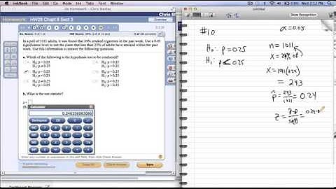 Homework review Chapter 8