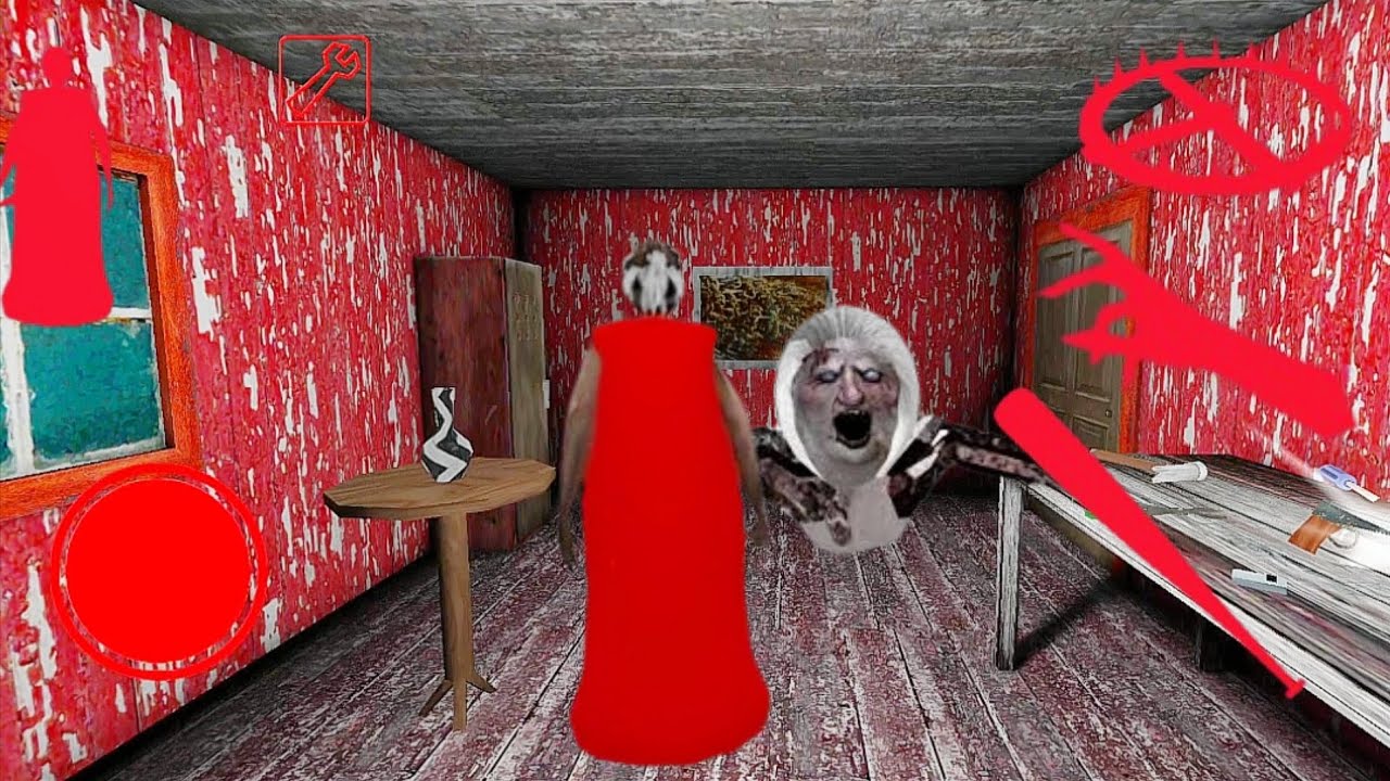 Granny Game Horror Escape Gameplay | Playing As Red Granny Mod #granny 