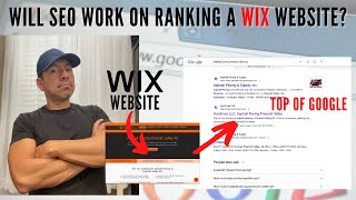 How I Ranked A WIX Website With My SEO Rules