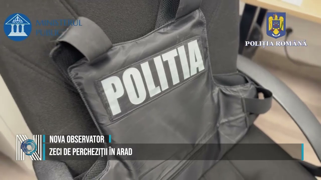 Zeci de percheziții în Arad Zeci de percheziții în Arad