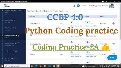 Python coding Practice - 2A |  NXT Wave | #nxtwave #ccbpacademy #coding #ccbpintensive #python #ccbp
