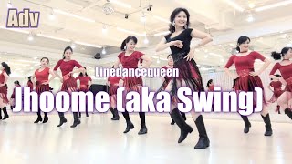 Jhoome (aka Swing) Line Dance l Advanced l 주미 라인댄스 l Linedancequeen