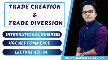 LECTURE-34 ||TRADE CREATION & TRADE DIVERSION || DEC. 2019 BATCH || NTA NET\JRF COMMERCE ||