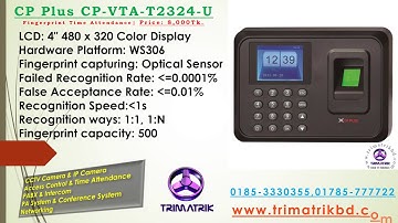 CP-VTA-T2324-U Bangladesh Finger Time & Attendance and Access Control