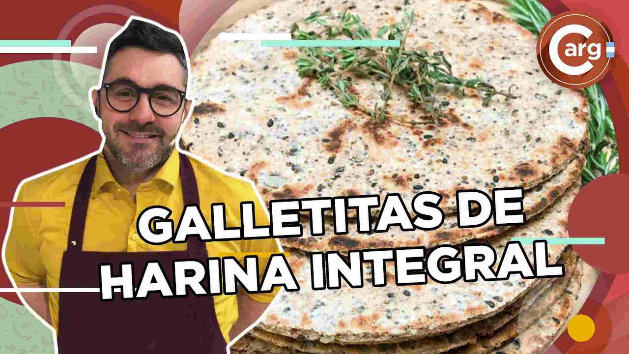 GALLETITAS DE HARINA INTEGRAL CON SEMILLAS