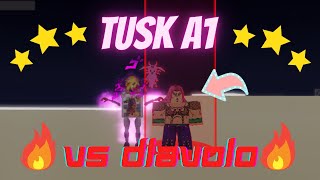 YBA How to defeat Diavolo with Tusk A1