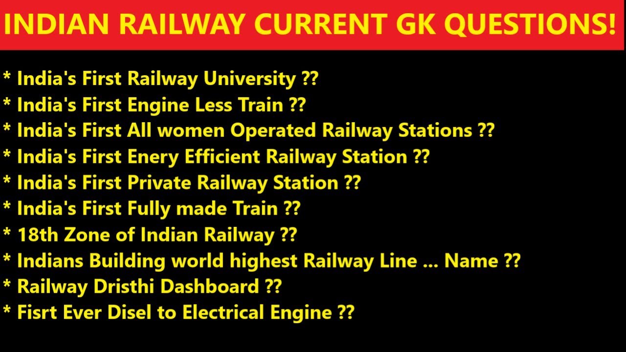 railway current question