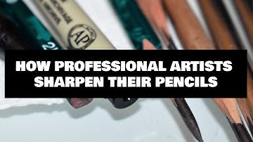 How Professional Artists Sharpen Their Pencils (And WHY!)