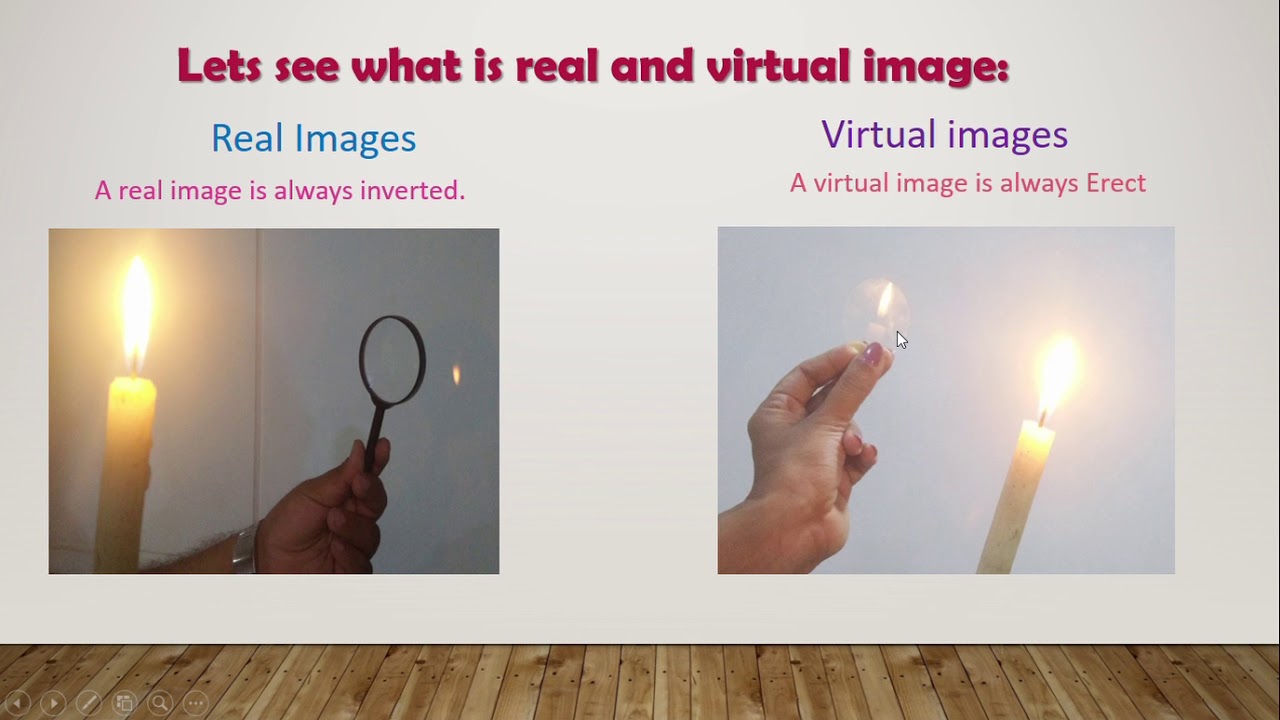 DIFFERENCE BETWEEN REAL AND VIRTUAL IMAGE - YouTube