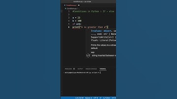Python programming ~ Conditions - If Else #pythonprogramming #python  #coding