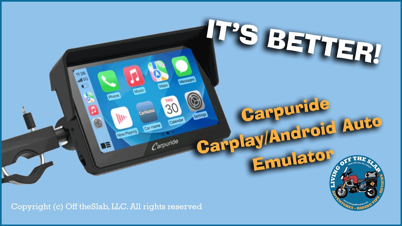 ANDROID AUTO and CARPLAY on ANY MOTORCYCLE?! [Carpuride W502 review] 