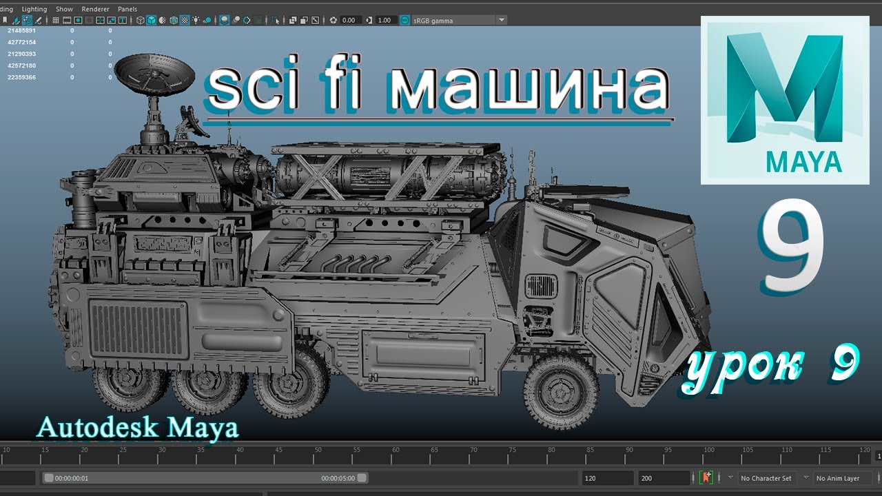 Modeling sci fi car part 9