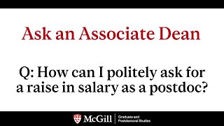 Asking for a raise as a postdoc