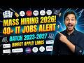 Massive Off Campus Hiring 2026 | Freshers Jobs, Internships, Software Engineer & MNC Jobs