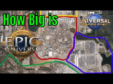 How Big is Universal Epic Universe Theme Park Size Comparison