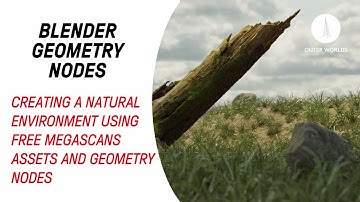 Blender 2.93: Creating a simple scene using geometry nodes and free Megascans assets