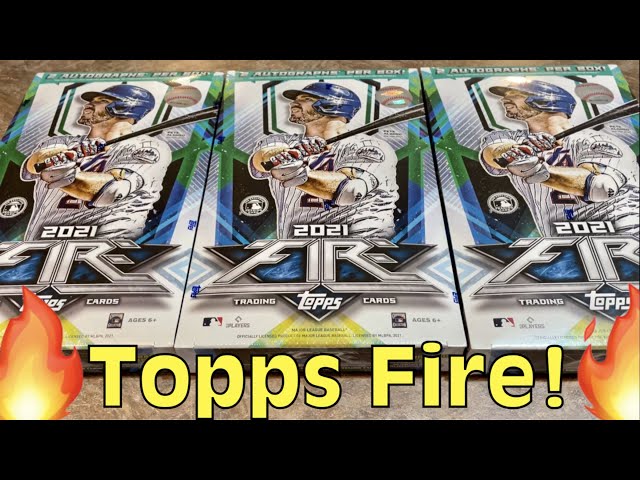 NEW RELEASE! 2021 TOPPS FIRE TRIPLE BOX OPENING! TARGET