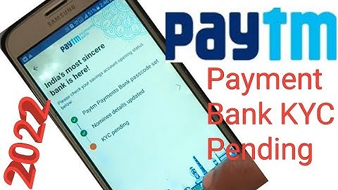 Paytm Kyc Pending Problem/Paytm Kyc Pending/How to Solve Paytm Kyc Pending