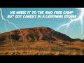 Free camping in a lightning storm near Karijini ~ is this track really 4wd only?