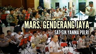 MARS GENDERANG JAYA  ||  ansambel tiup || Sat Sik Yanma Polri ||