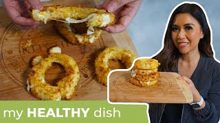 Air Fryer Cheesy Onion Rings | MyHeatlhyDish by MyHealthyDish 31,128 views 3 years ago 3 minutes, 6 seconds