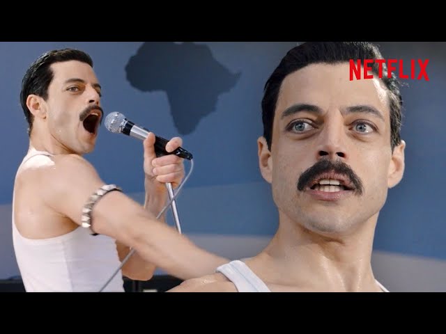 Bohemian Rhapsody - We Are The Champions - Live Aid Full Scene (Rami Malek) | Netflix class=