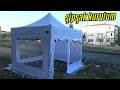 Yeni gazebo adr denedim camp camping fishing