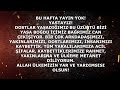 BU HAFTA YAYIN YOK (YASTAYIZ)