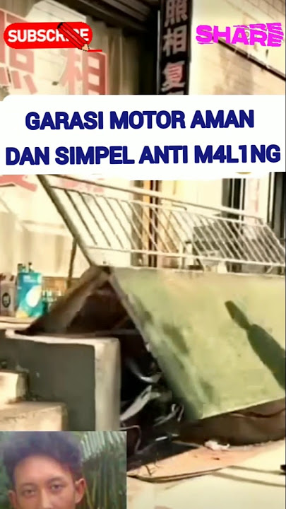 Garasi Motor Praktis Untuk Rumah Lahan Sempit #shorts