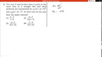 NEET II (24 July, 2016) Video Solution Physics Question No. 2 [Code AA]