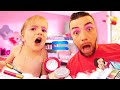 Papá Copia a Ellie Todo el Día | Vídeo Divertido para Niños.