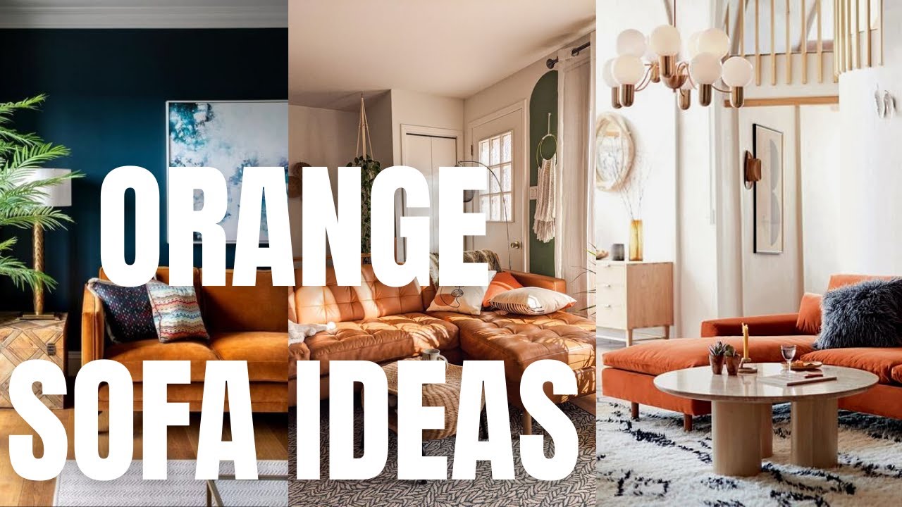 Orange Sofa Ideas For Living Room