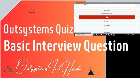 Outsystems Interview Question/Answer | Basic Quiz Questions | #outsystems #explore #coding