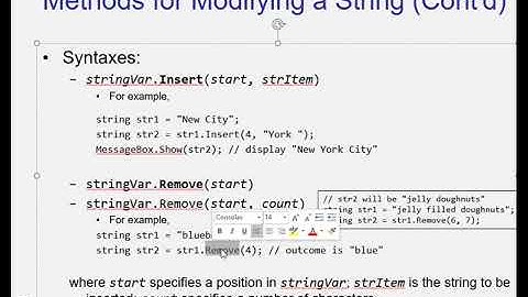 C#   Chapter 8   Processing Data   Part 6 Introduction 6 swf