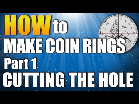 How To Make A Coin Ring. Part 1of4 - Cutting The Hole.
