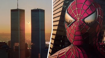 Spider-Man (2002) Twin Towers original Trailer (4k Enhanced Video)