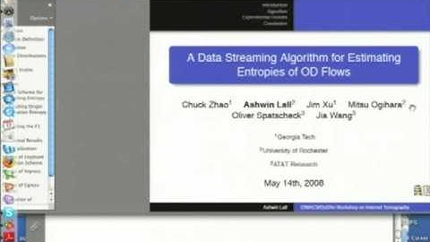Network Data Streaming - A Computer Scientist