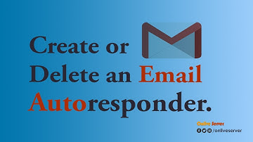 Create or delete an E mail Autoresponder with @OnliveServer