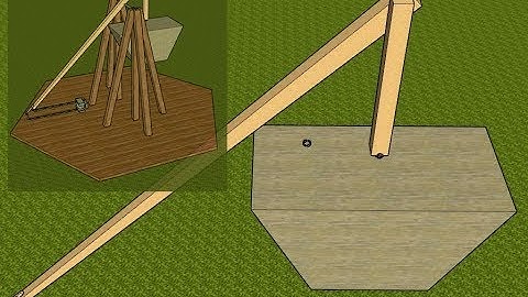 Part 1  How to make a trebuchet in SketchUp MSphysics  Beam and counter weight