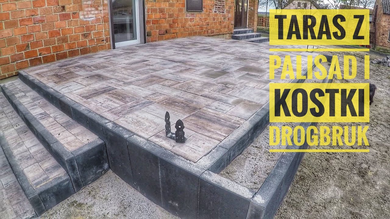 Taras oraz schody z palisad Impari oraz kostki Portos - krok po kroku #Brukarz #Paving #Drogbruk