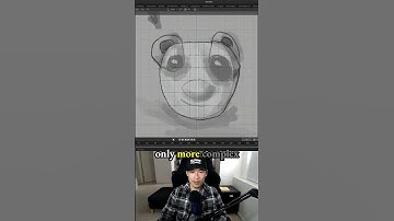 Head: Use mirror modifier for right of plane - making a 3d game character in Blender - 3.1 Bear Bear