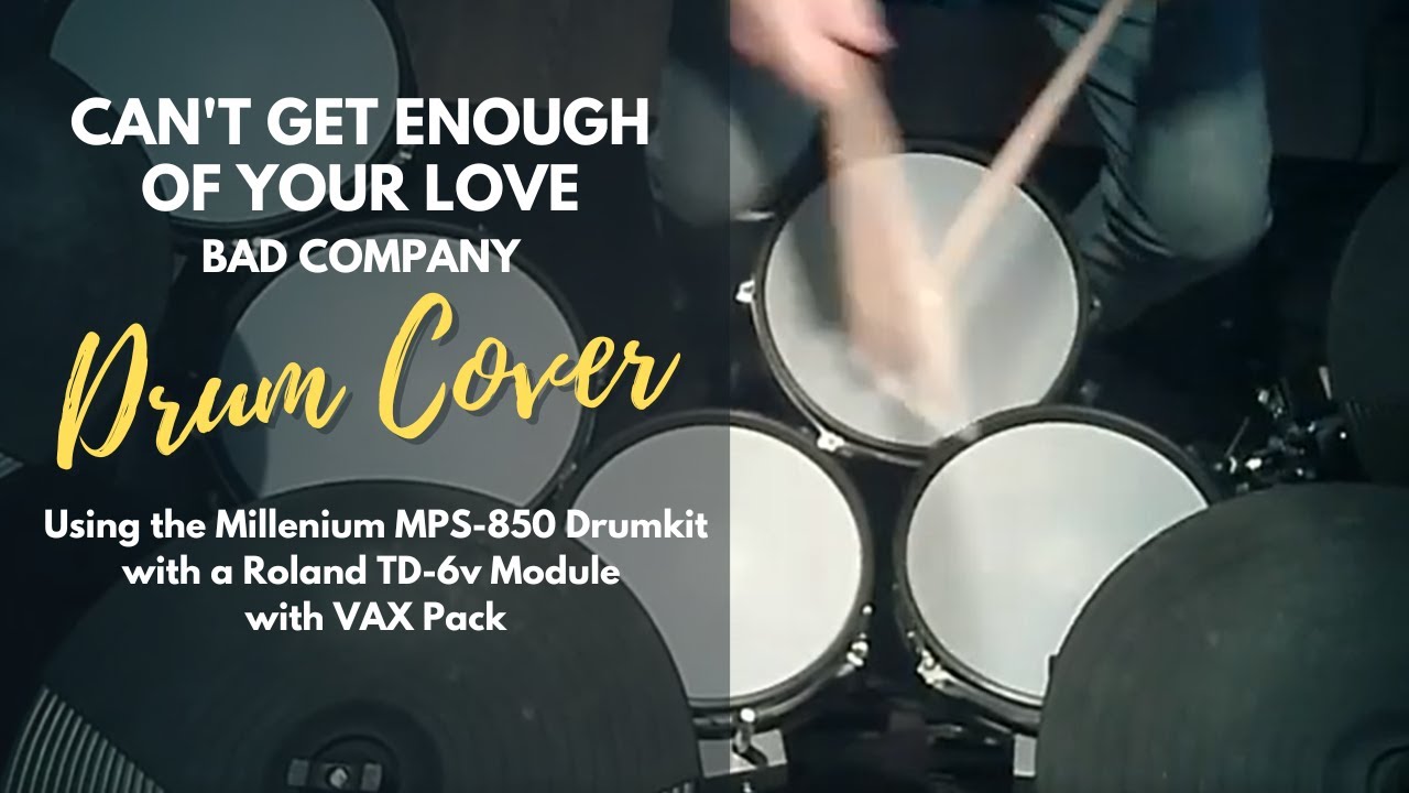Drum Cover // Can't Get Enough of Your Love Bad Company YouTube